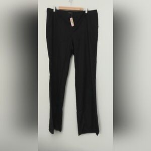 Torrid Pants Women's Size 16 Black Wide Leg Linen Blend Trousers Pockets NEW